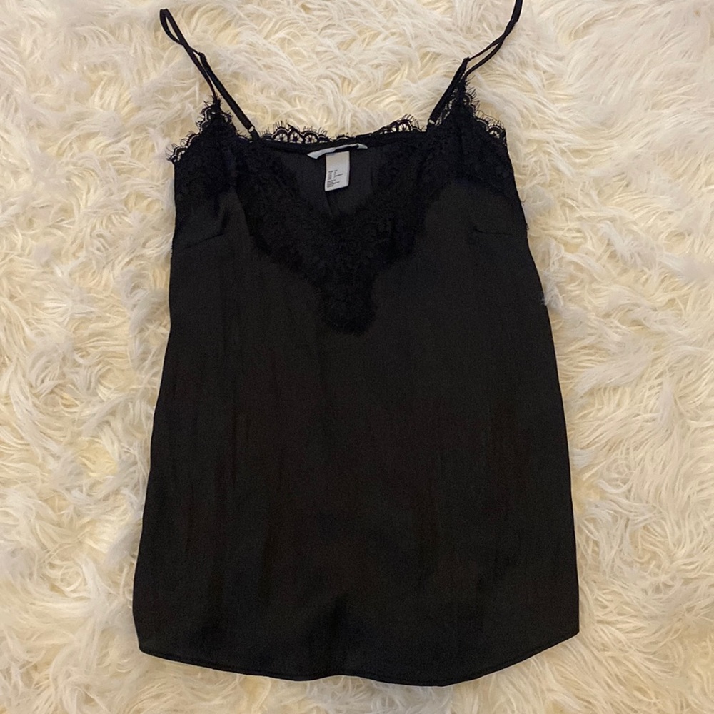 H&M lace size 4 black tank top